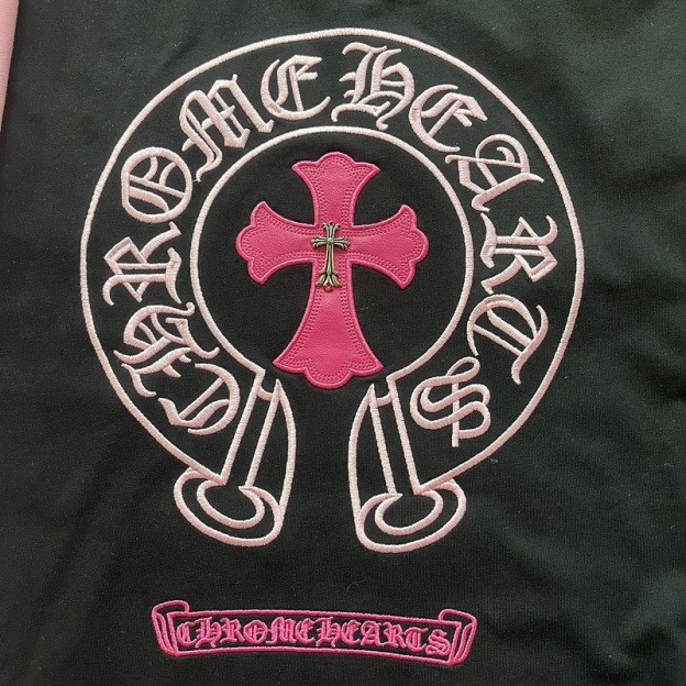 CH Style Chrome Hearts inspired Cross Horseshoe Sanskrit Embroidery T-Shirt 