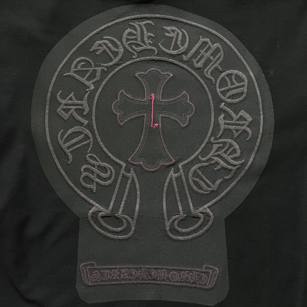 CH Style Chrome Hearts inspired Cross Horseshoe Sanskrit Embroidery T-Shirt 