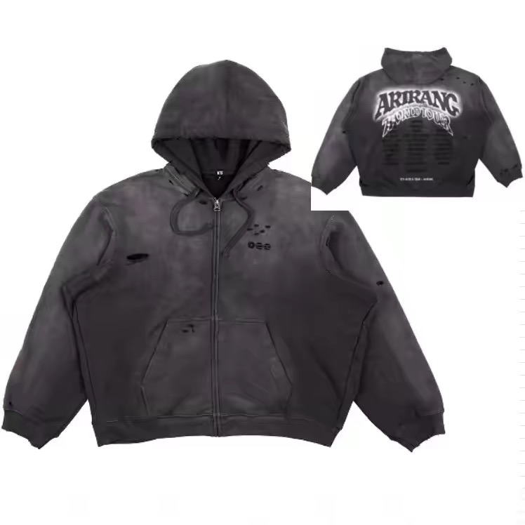 ARIRANG World Tour  inspired BTS Black Vintage Hoodie 