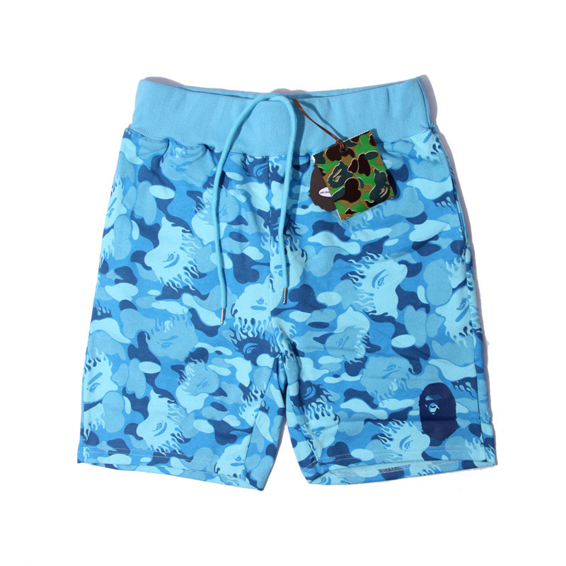 Camo Letter Shark Print inspired by bape Shorts Beach Pants Streetwear