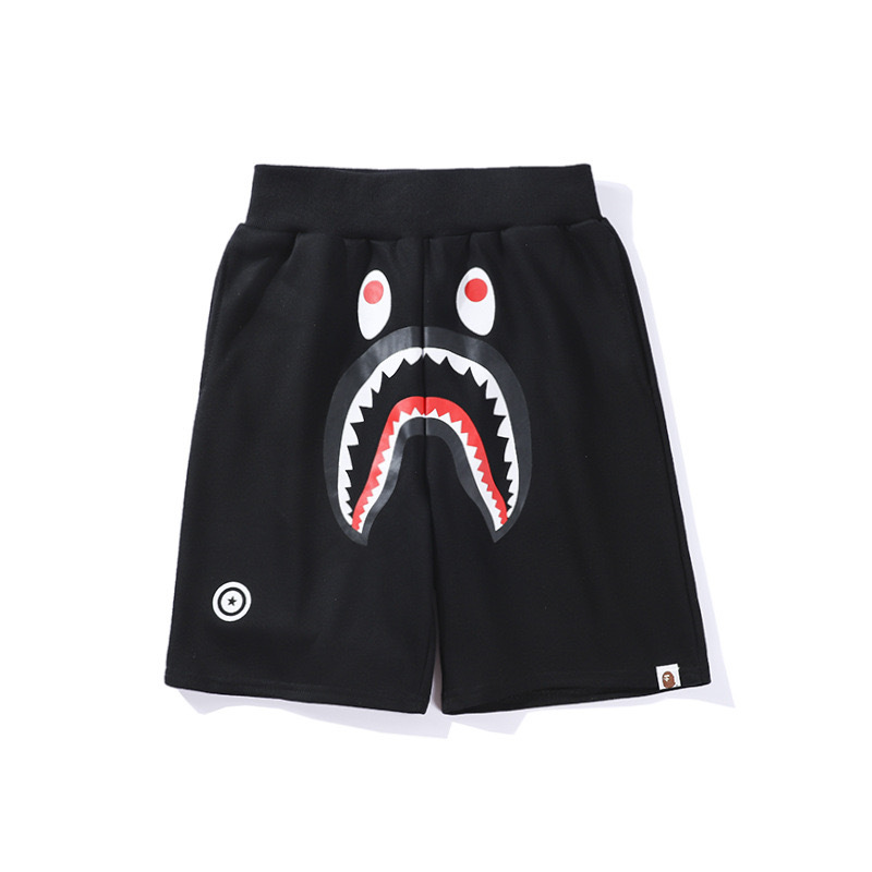Camo Letter Shark Print inspired by bape Shorts Beach Pants Streetwear
