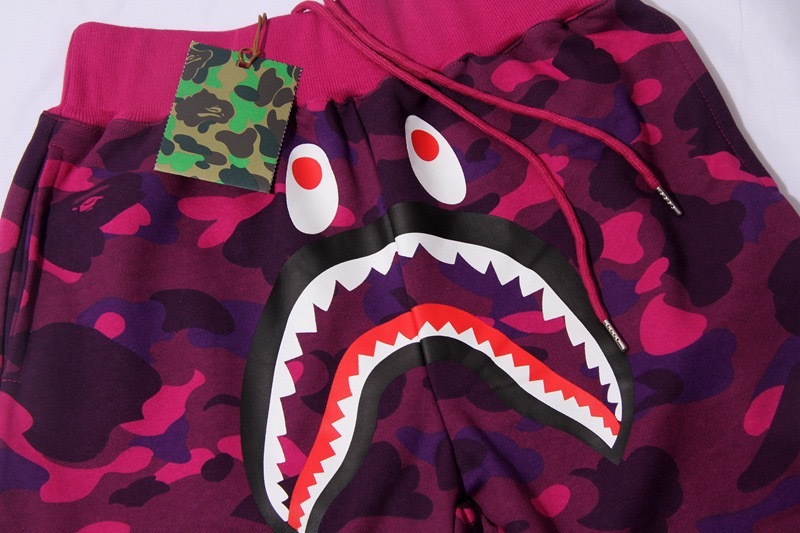 Camo Letter Shark Print inspired by bape Shorts Beach Pants Streetwear