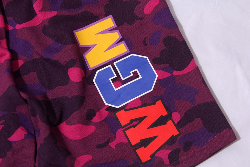 Camo Letter Shark Print inspired by bape Shorts Beach Pants Streetwear