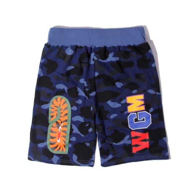 Camo Letter Shark Print inspired by bape Shorts Beach Pants Streetwear