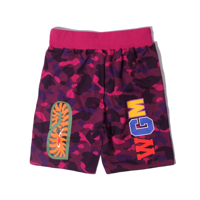 Camo Letter Shark Print inspired by bape Shorts Beach Pants Streetwear