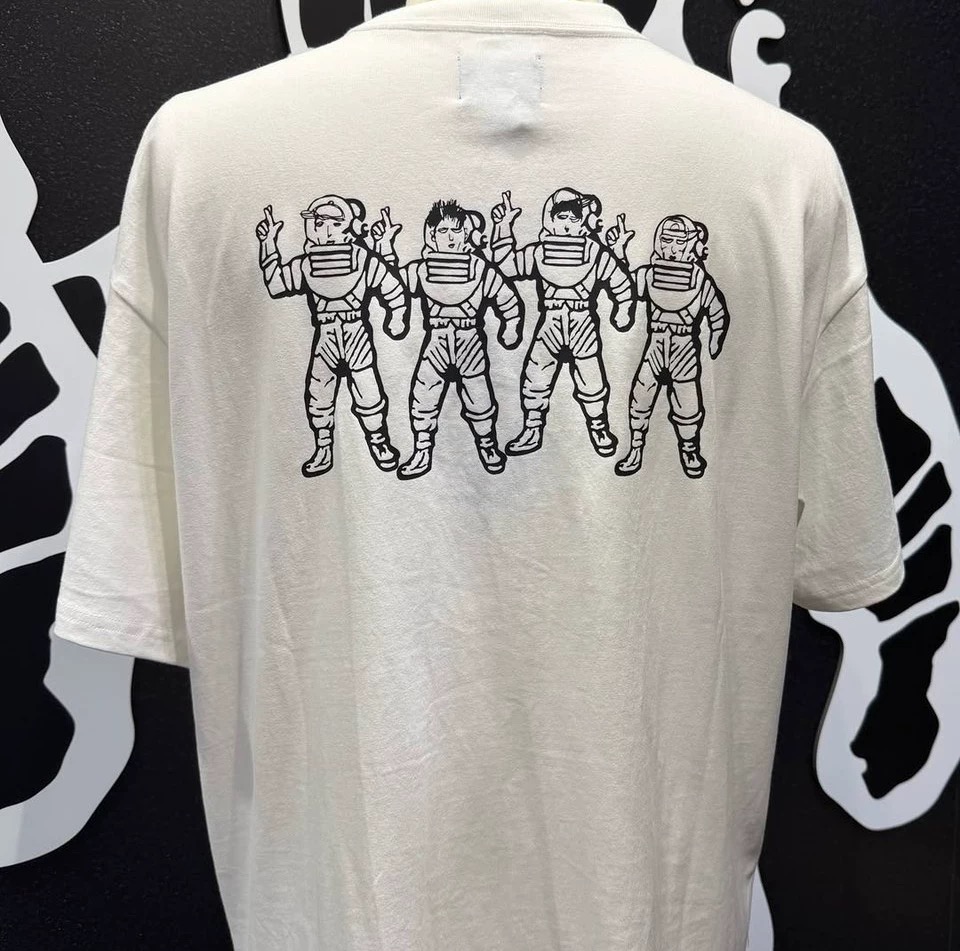lngshot inspired  boys club letter print tshirt