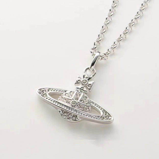 txt yeonjun Classic Vivienne Westwood Style inspired Saturn Pendant Chain Necklace