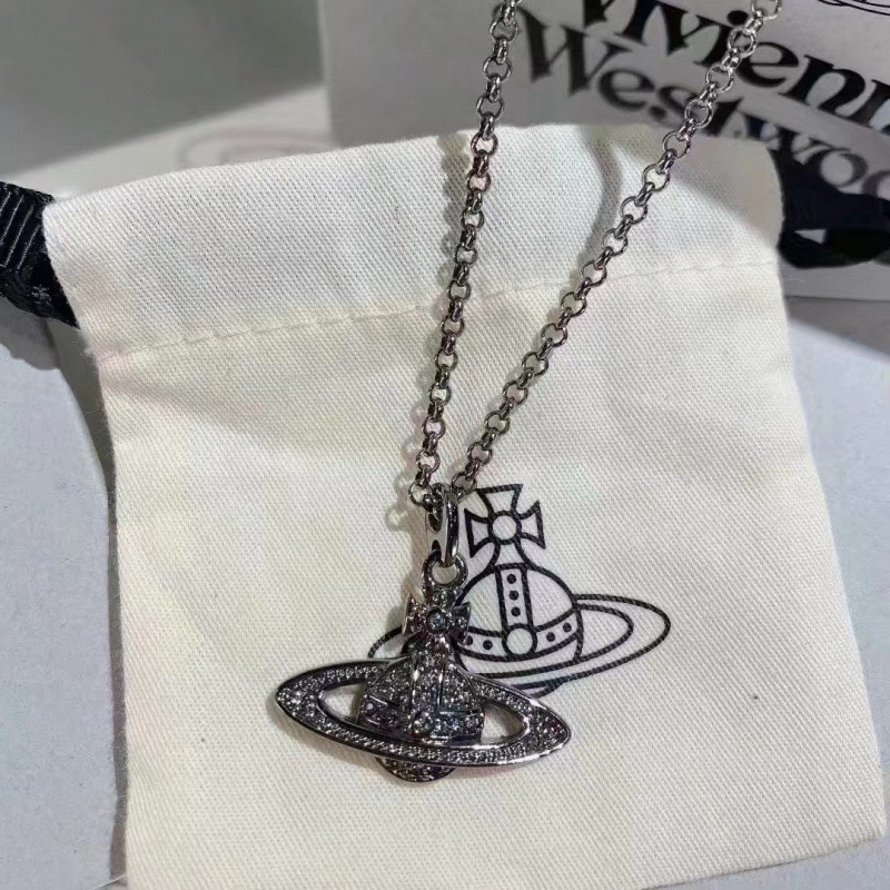 txt yeonjun Classic Vivienne Westwood Style inspired Saturn Pendant Chain Necklace