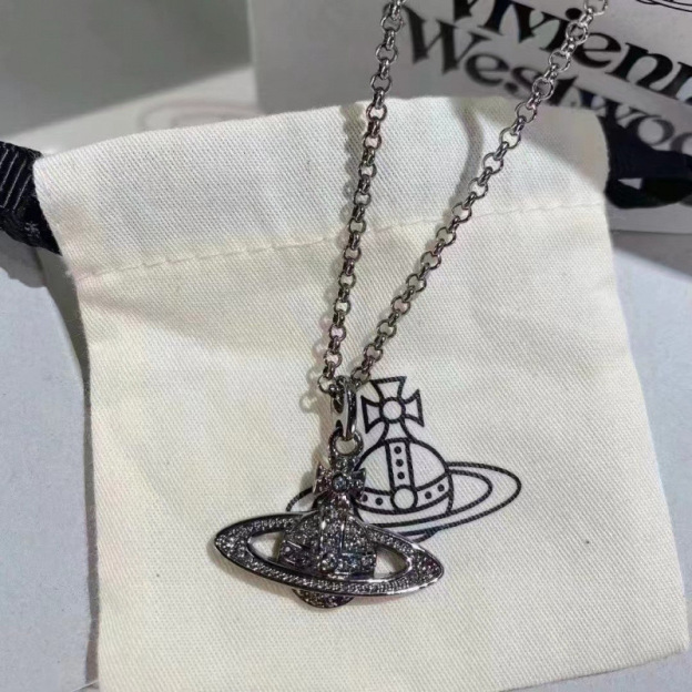 txt yeonjun Classic Vivienne Westwood Style inspired Saturn Pendant Chain Necklace