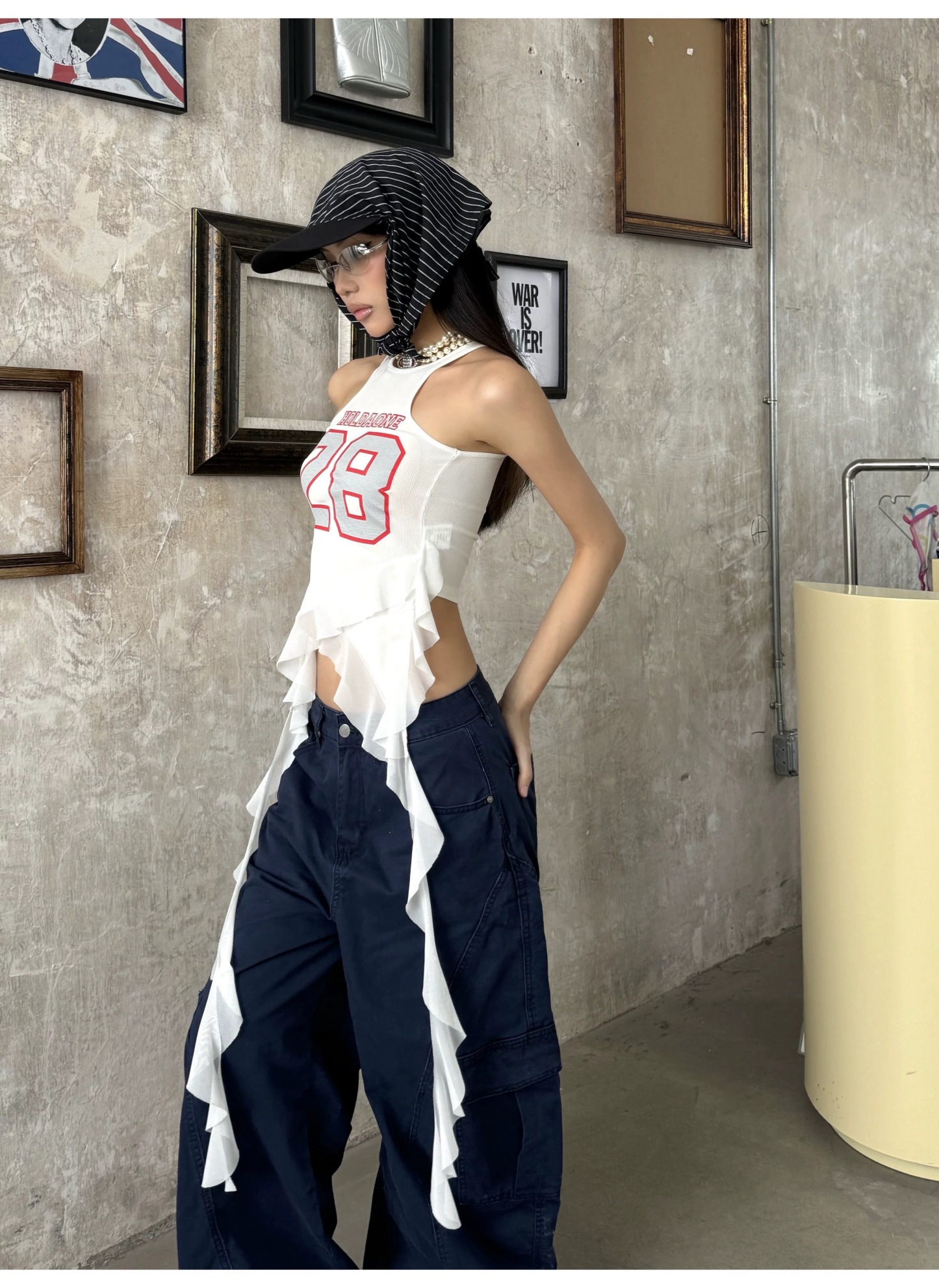 Numeric Pattern Tube Top-Stray-Straykids concert outfitidea for STAY