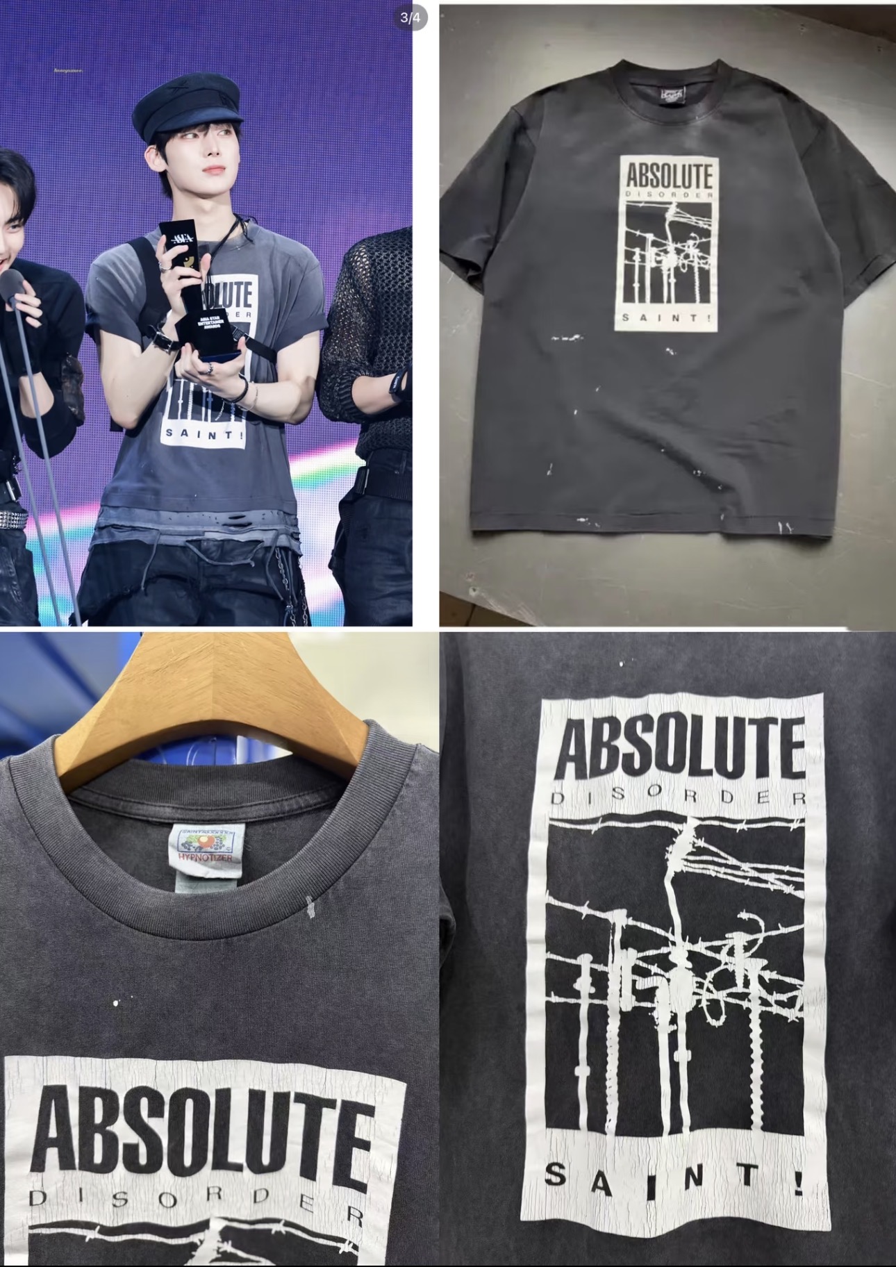 Enhypen Sunoo inspired absolute print tshirt