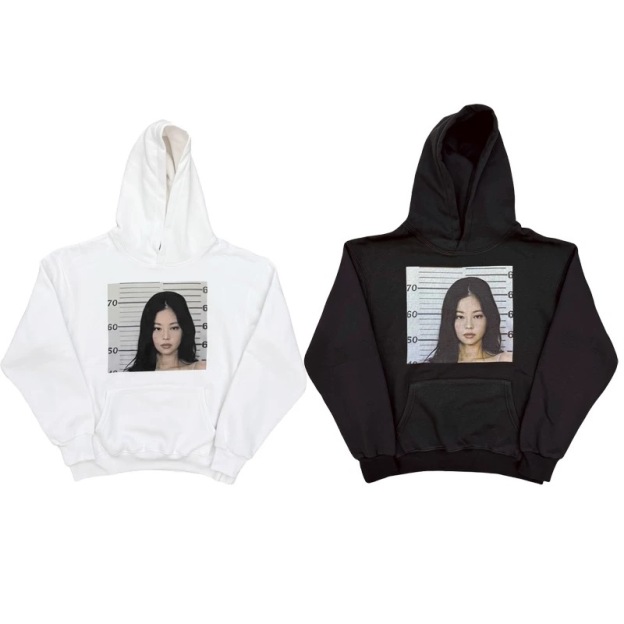 Blackpink Jennie Kim Graphic Face Print Sweatshirt Hoodie
