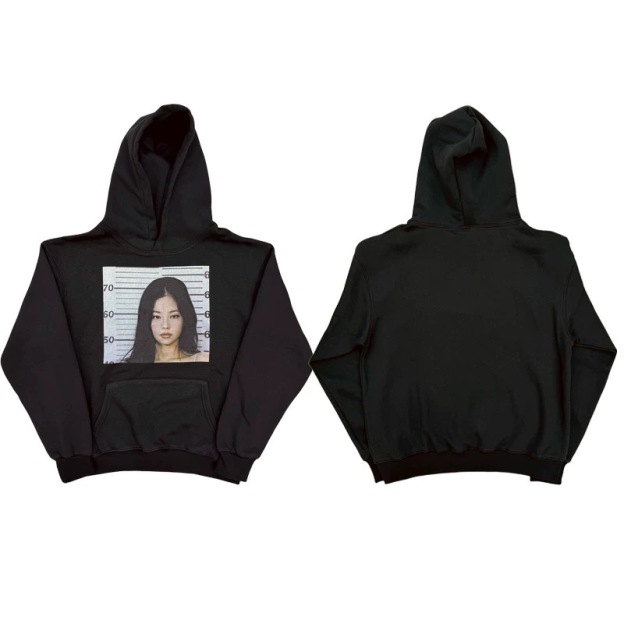 Blackpink Jennie Kim Graphic Face Print Sweatshirt Hoodie