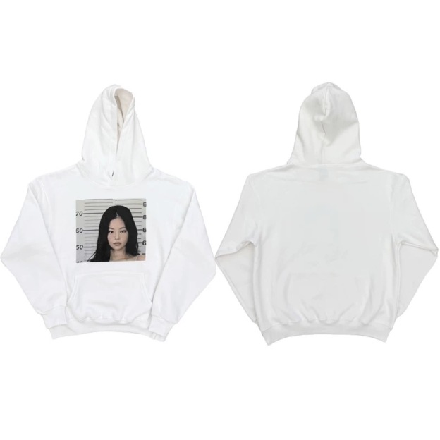 Blackpink Jennie Kim Graphic Face Print Sweatshirt Hoodie