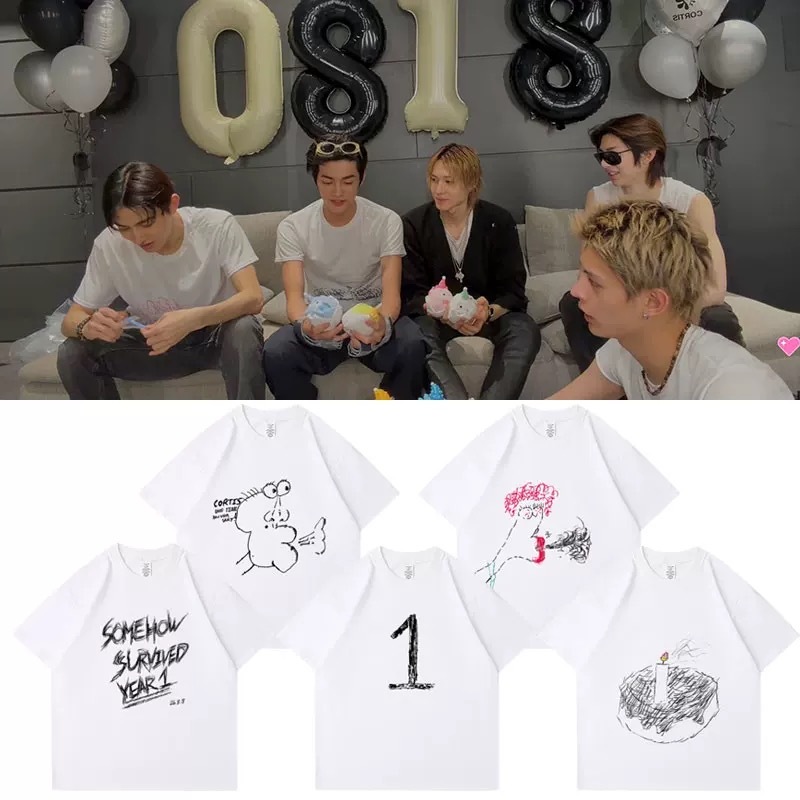 CORTIS 1st Anniversary Doodle inspired Print T-Shirt