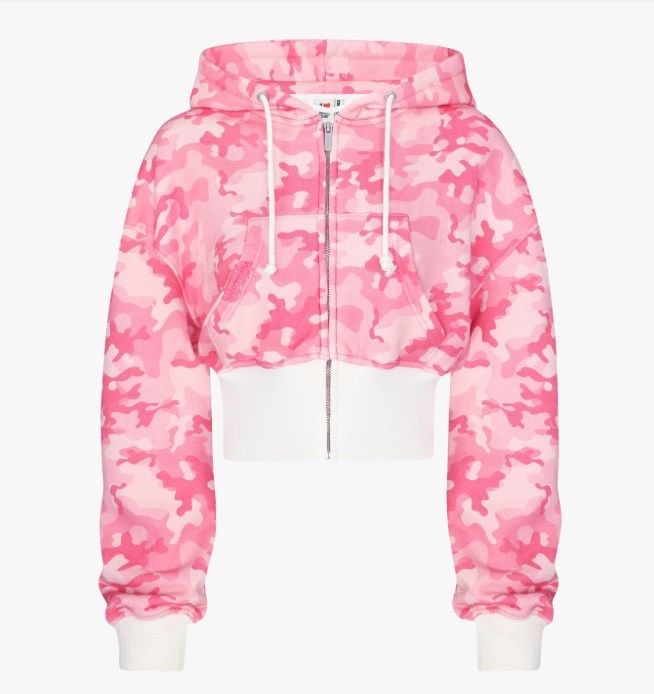 TWICE -Pink Camo Rhinestone inspired Hoodie Set