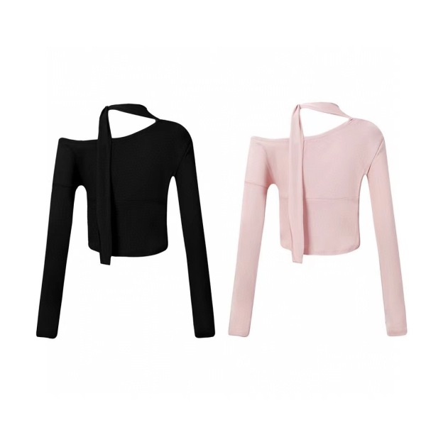 Aespa Winter & IVE Wonyoung rose tie shoulder sleeve top shirt
