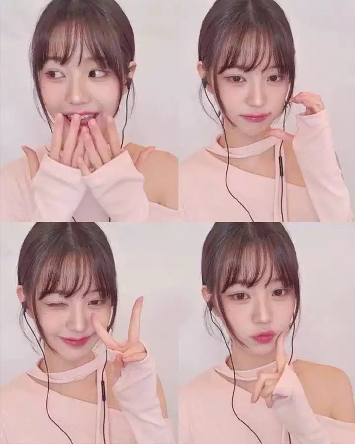 Aespa Winter & IVE Wonyoung rose tie shoulder sleeve top shirt