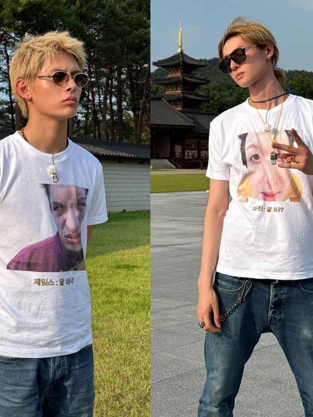 CORTIS 1st Anniversary Reality Show T-Shirt - Funny Member Face Cotton Tee
