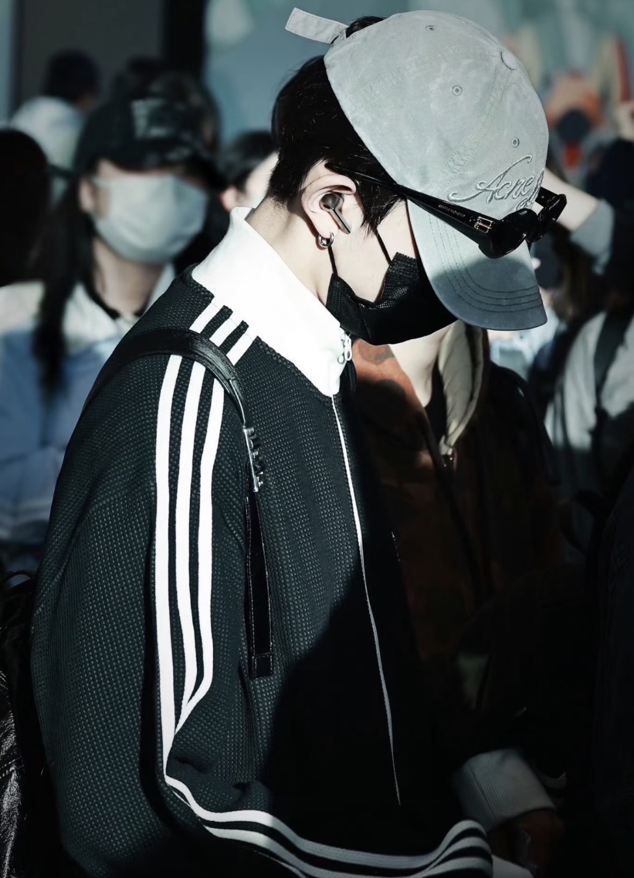 Enhyepn Heeseung inspired  3-Leaf Embroidery Waffle Casual Coat Jacket