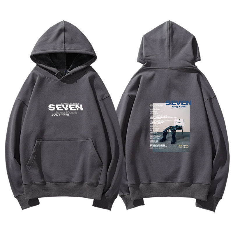 JUNGKOOK SEVEN Album Print Sweatshirt hoodie- JUNGKOOK -BTS