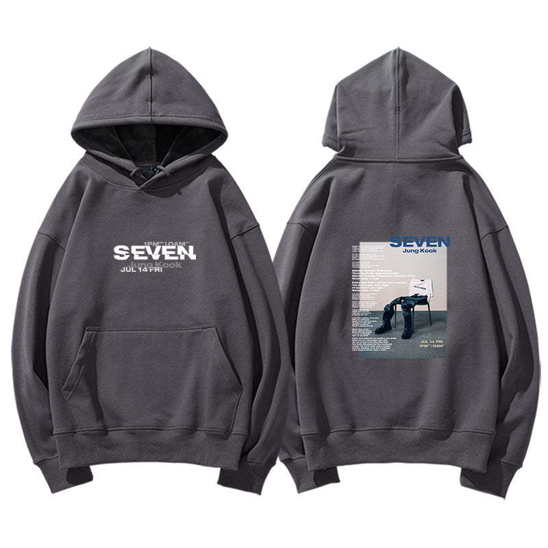 JUNGKOOK SEVEN Album Print Sweatshirt hoodie- JUNGKOOK -BTS