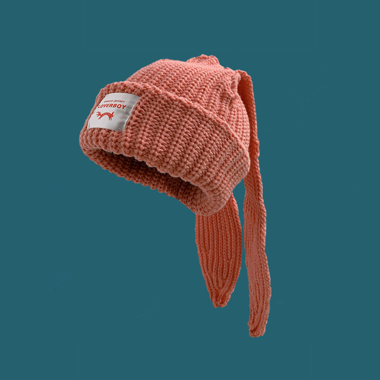 StrayKids Chunky Knit Bunny Beanie