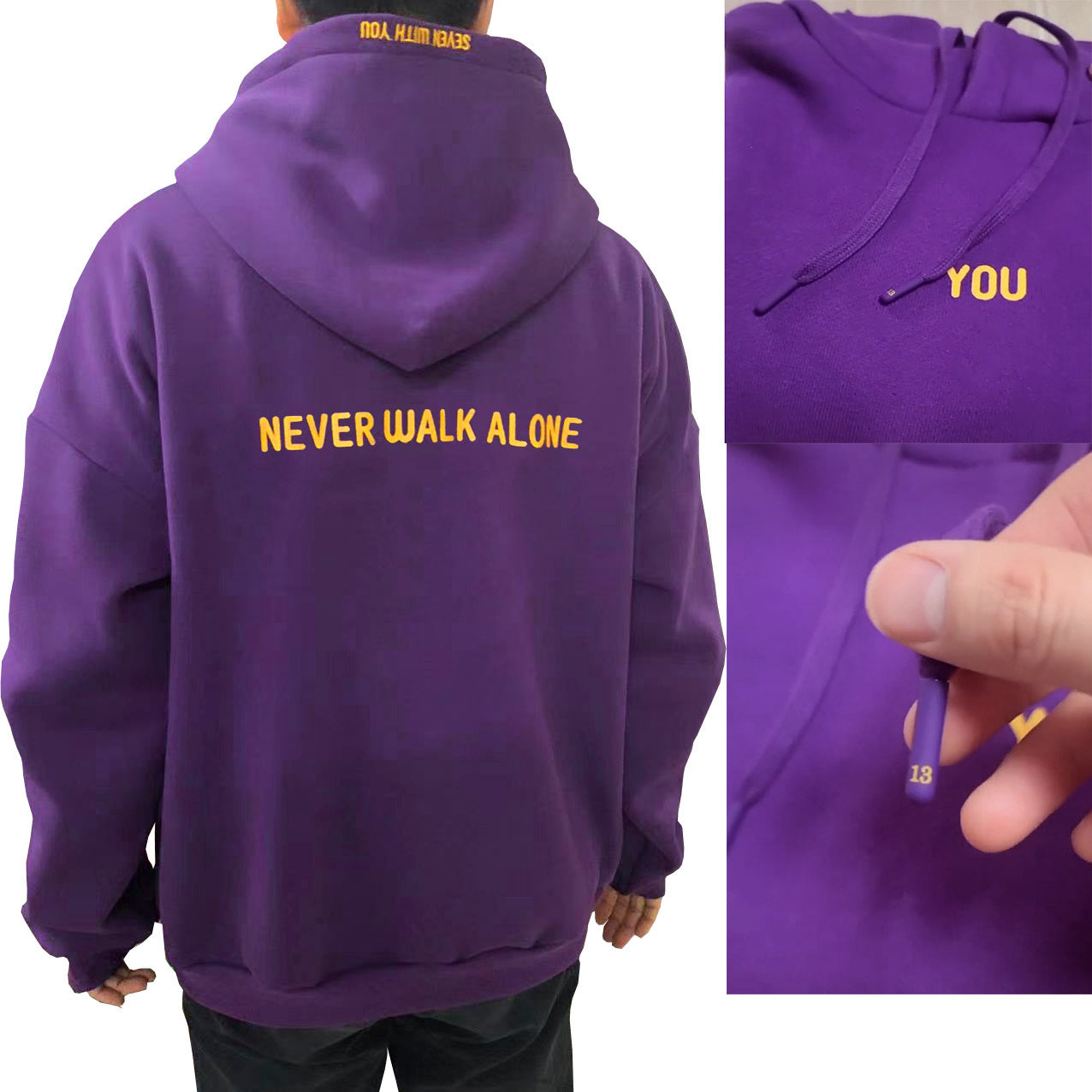 Purple You Never Walk Alone Inspired hoodie-Jin-BTS