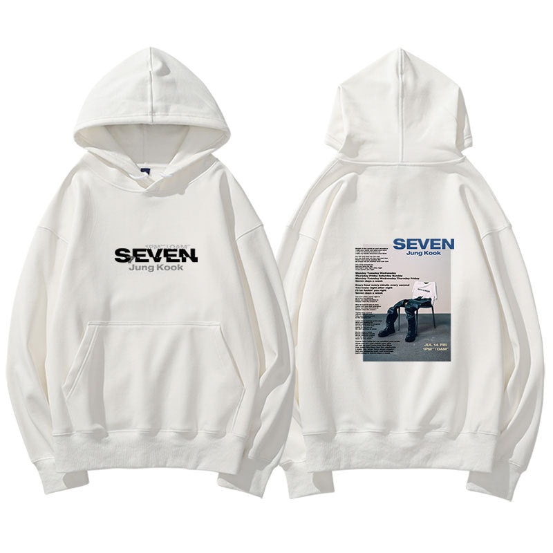 JUNGKOOK SEVEN Album Print Sweatshirt hoodie- JUNGKOOK -BTS