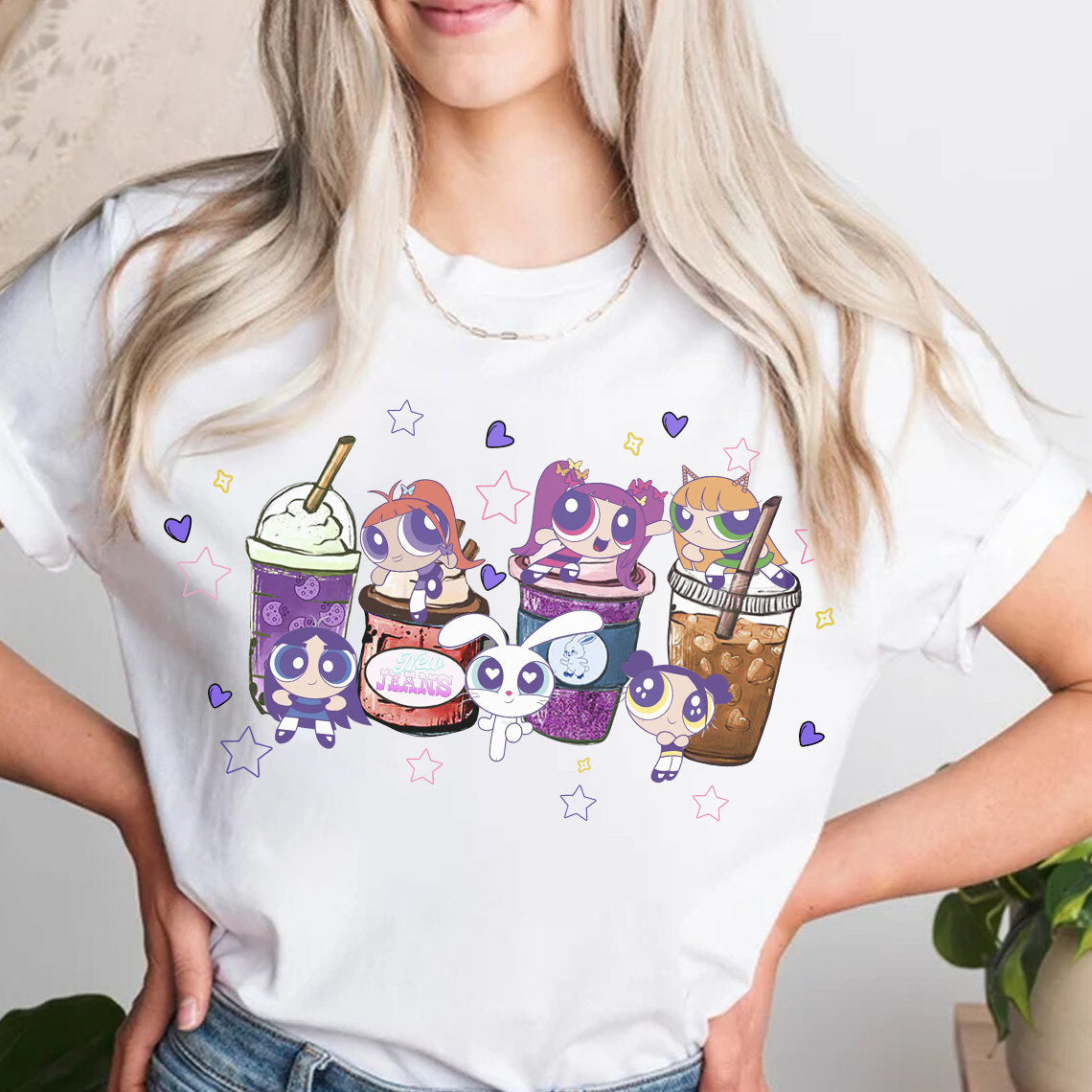 NEWJEANS X POWERPUFF GIRLS Get Up Tee