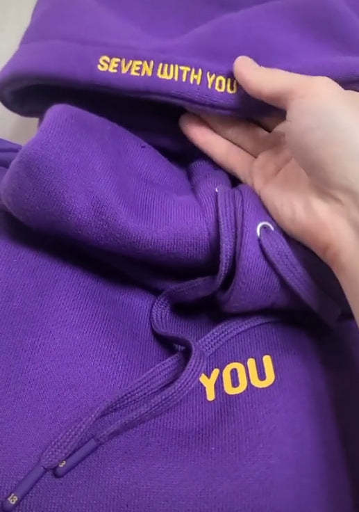 Purple You Never Walk Alone Inspired hoodie-Jin-BTS