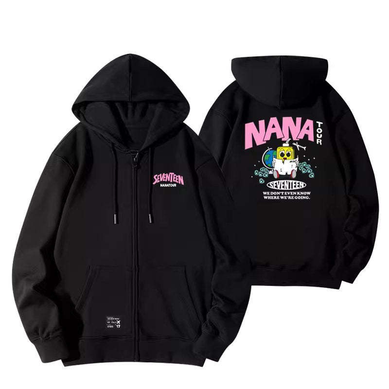 NanaTour Zip Up Hoodie-Seventeen