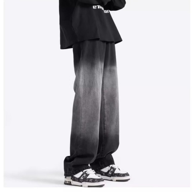  TXT Hueningkai Black Gradient Denim Inspired Jeans Pant