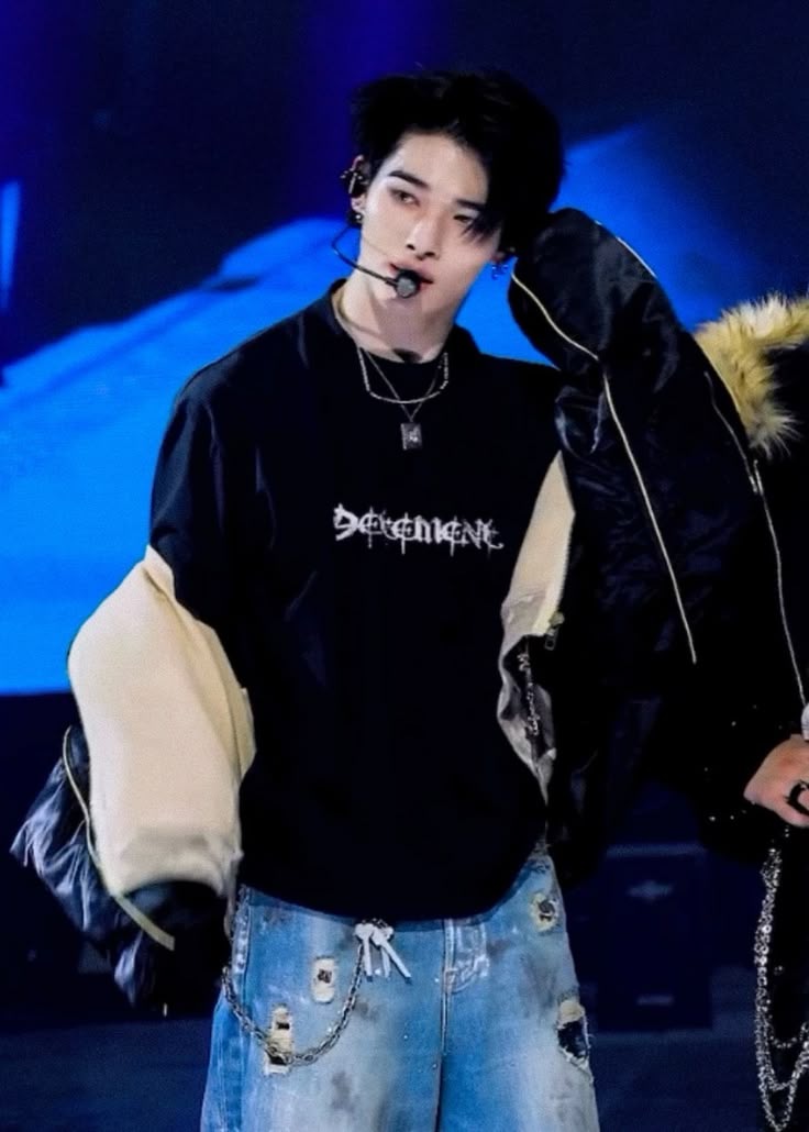 Enhypen NI-KI inspired VTM Icon Letter Print Oversized Casual Crew Neck T-Shirt For Men Women-NIKI