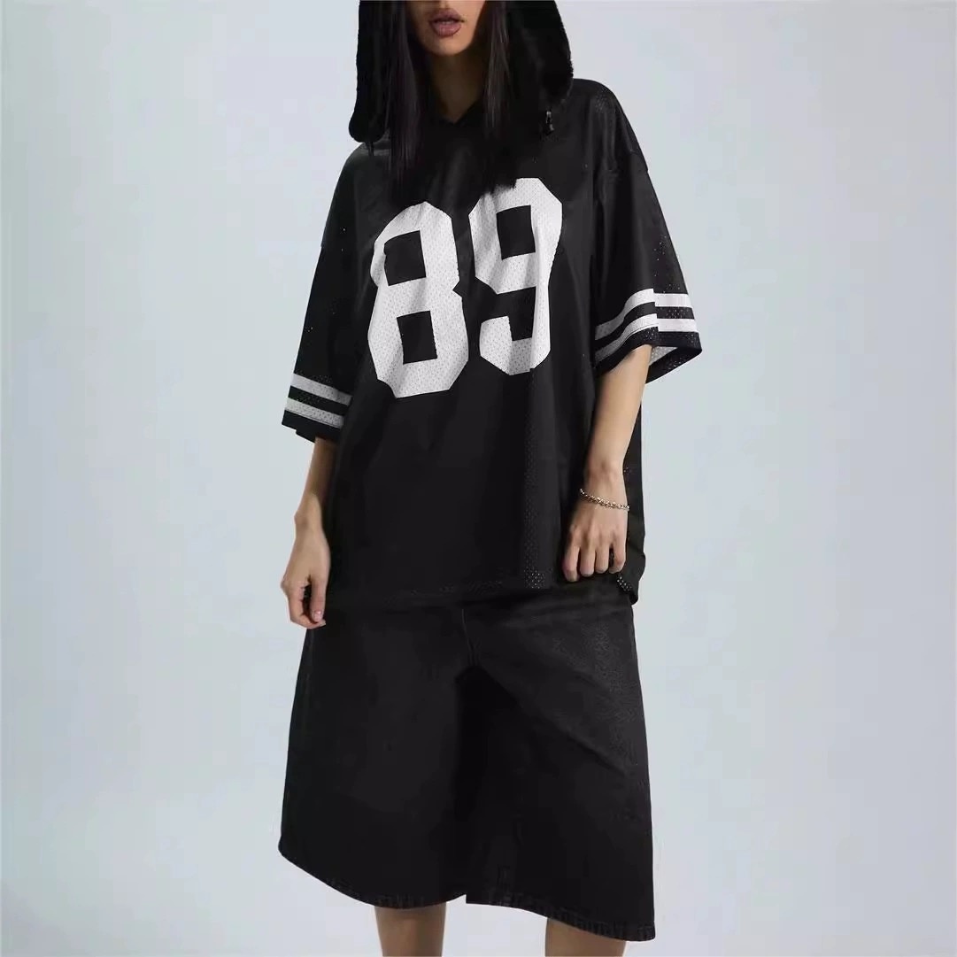 oversize loose jersey short sleeve short sleeve- inspired by Billie Eilish outfit