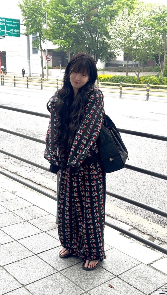 Ashley Williams inspired I Love Me print hoodie pants set 