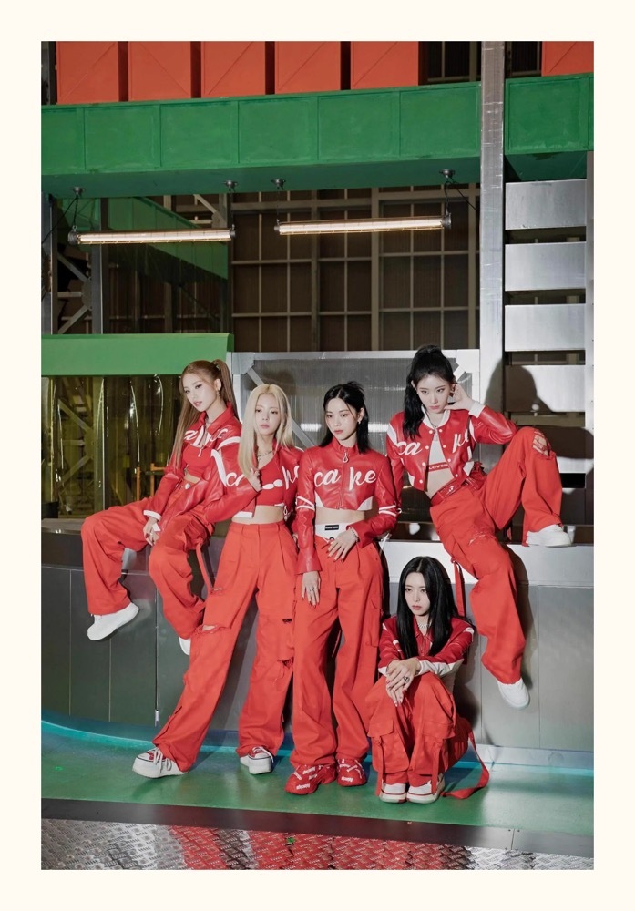 ITZY CAKE Performance-Inspired Red Hip-Hop Dance Set