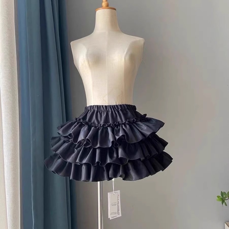 Y2K-Ballet Punk Lace Tiered Mini Skirt