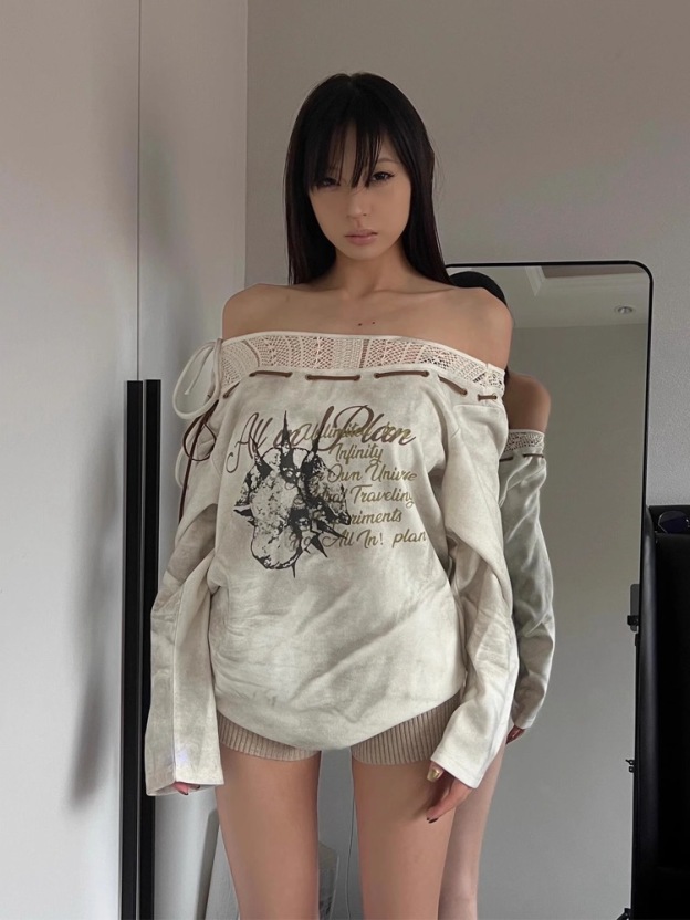 IVE Won Young Inspired Y2K Streetwear Long Sleeve T-Shirt