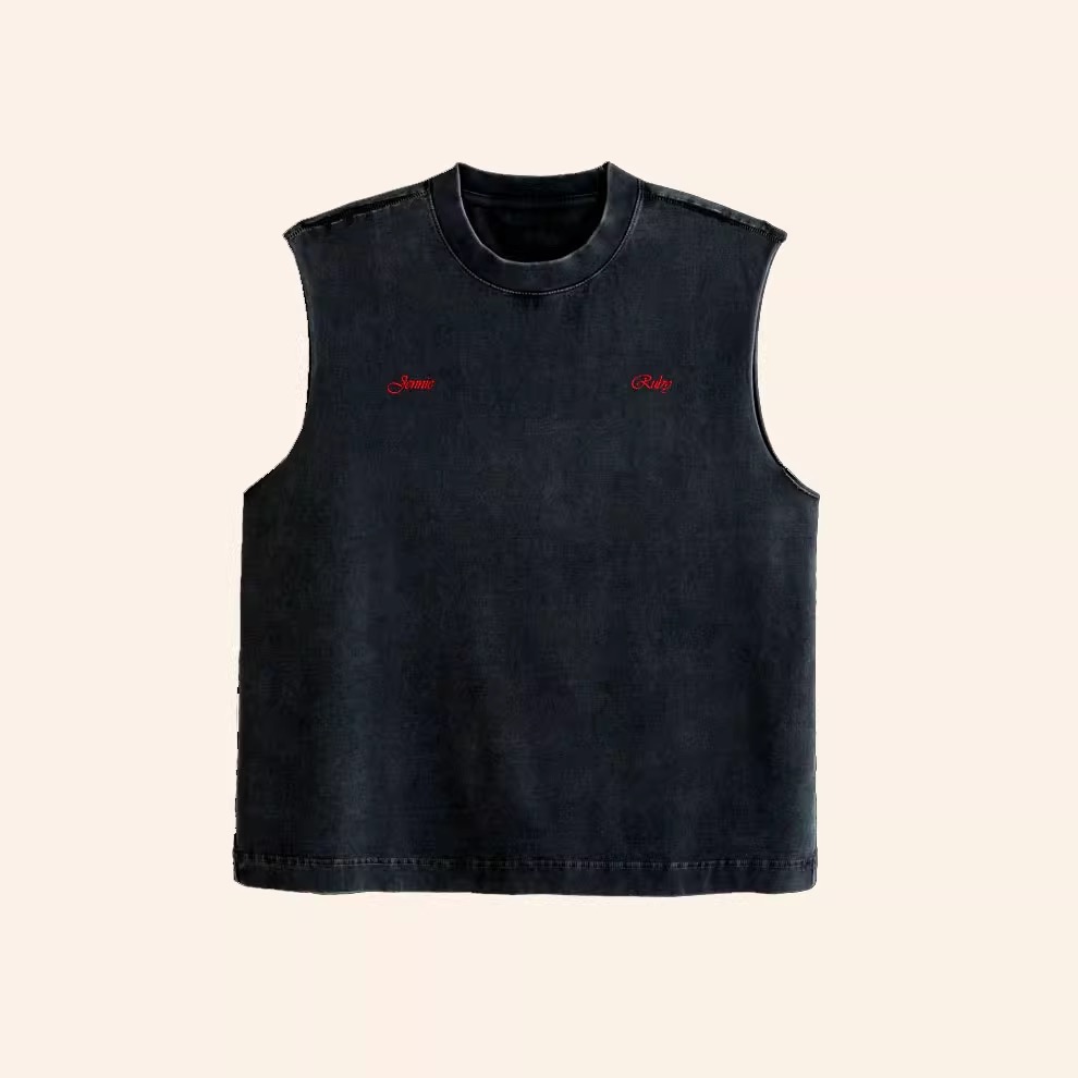 blackpink jennie Ruby merch inspired Red Sleeveless T-Shirt