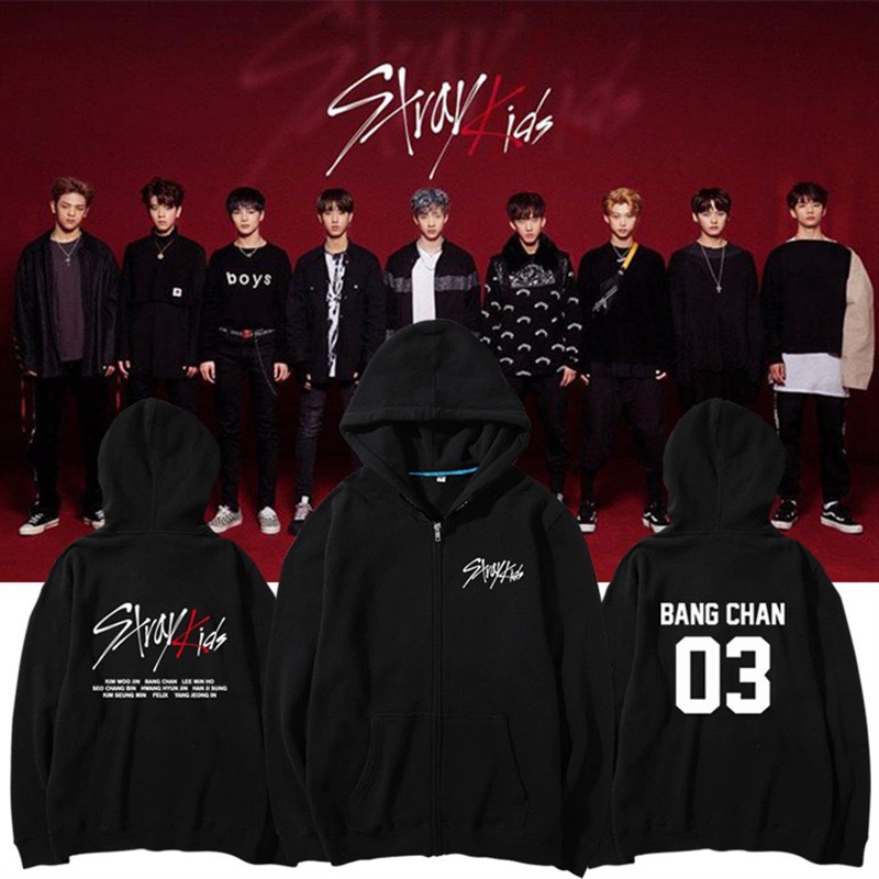Stray Kids Birthday inspired Merch Zip-Up Hoodie