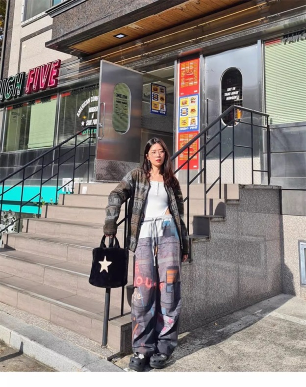 Got7 Jackson Wang Inspired Graffiti Track Pants