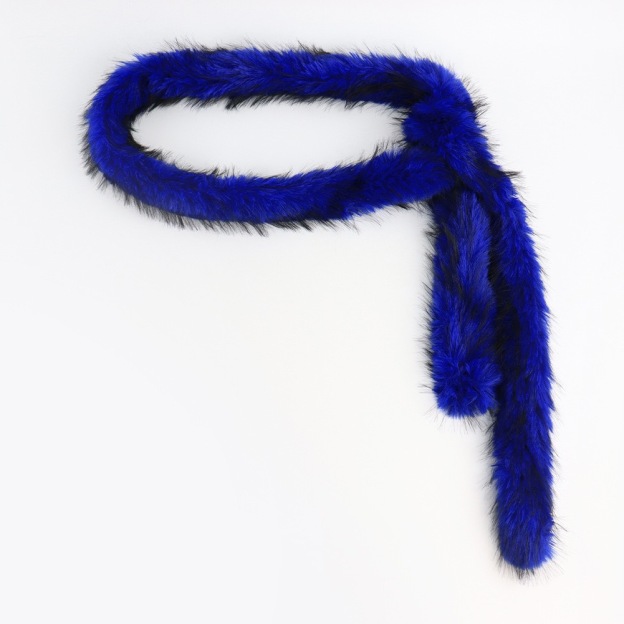 Y2k-Faux Fur Belt Chain 