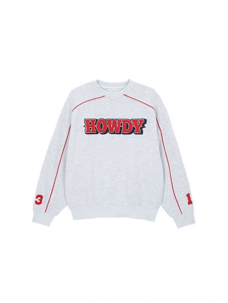 BLACKPINK Jennie & Aespa KARINA Inspired Letter Embroidery Oversized Sweatshirt 