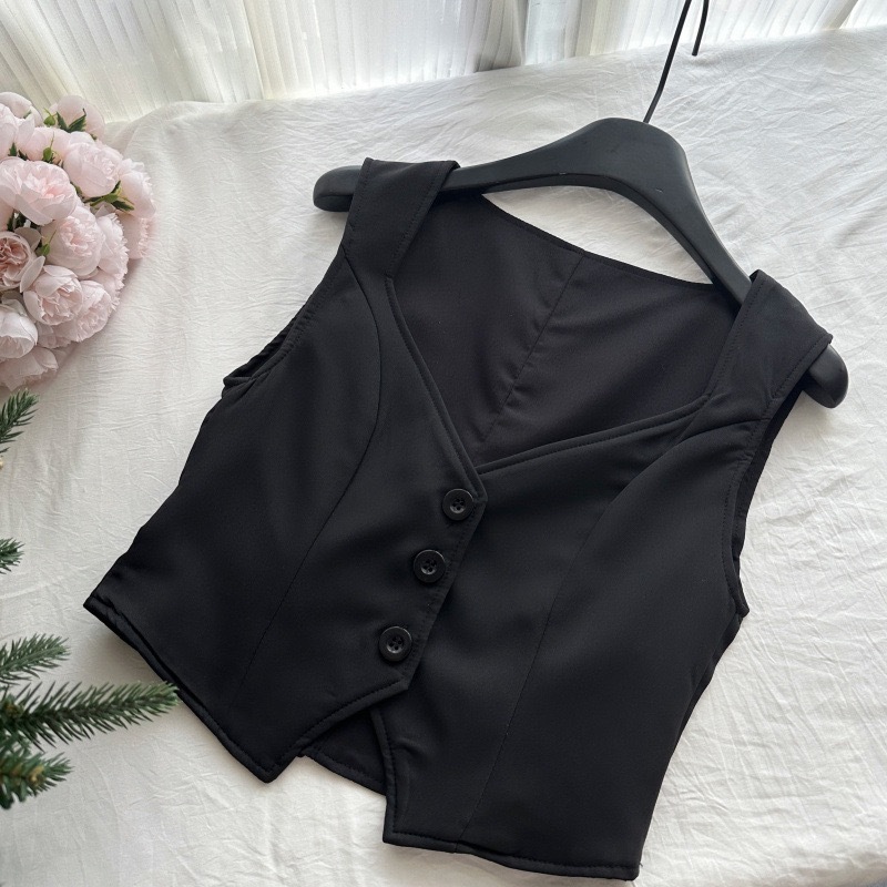 White Shirt Vest Skirt Set-Blackpink Jennie