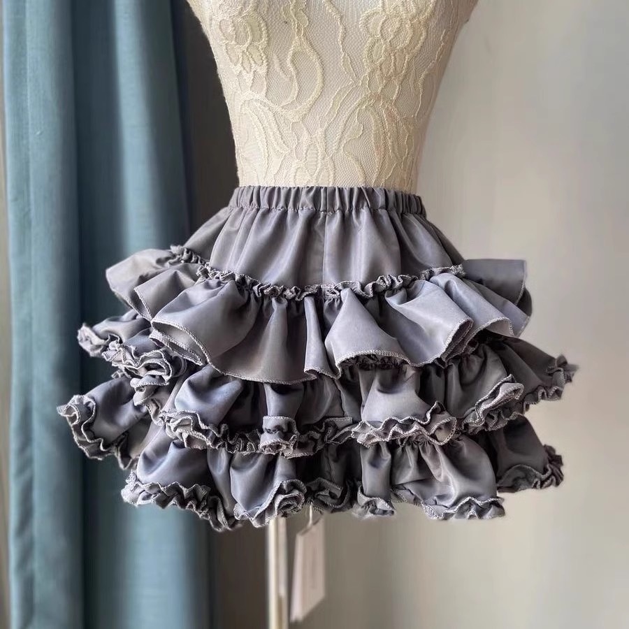 Y2K-Ballet Punk Lace Tiered Mini Skirt