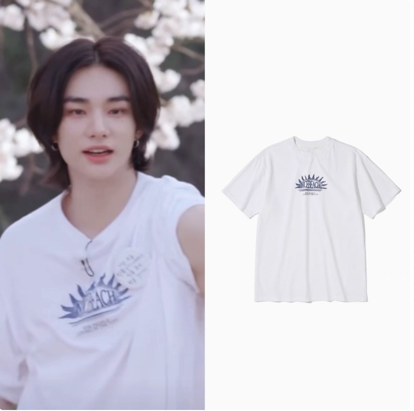 Stray Kids Hyunjin Same-Style Graphic Print T-Shirt