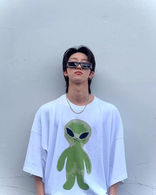SEVENTEEN The8 Inspired Alien Graphic Tee Shirt-XuMinghao