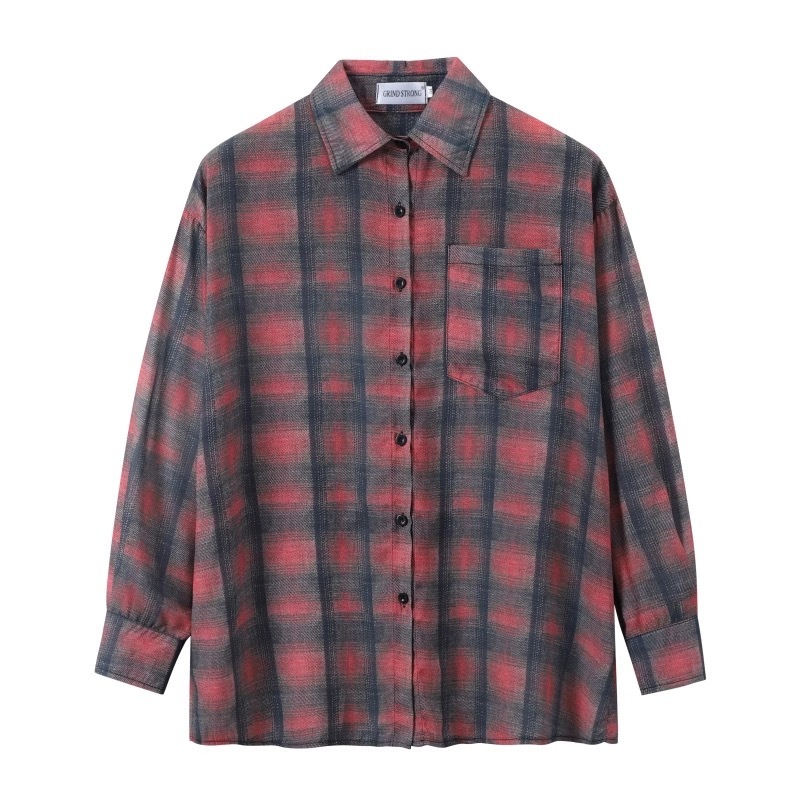 Pink Plaid Jacket Shirt-DK Seventeen