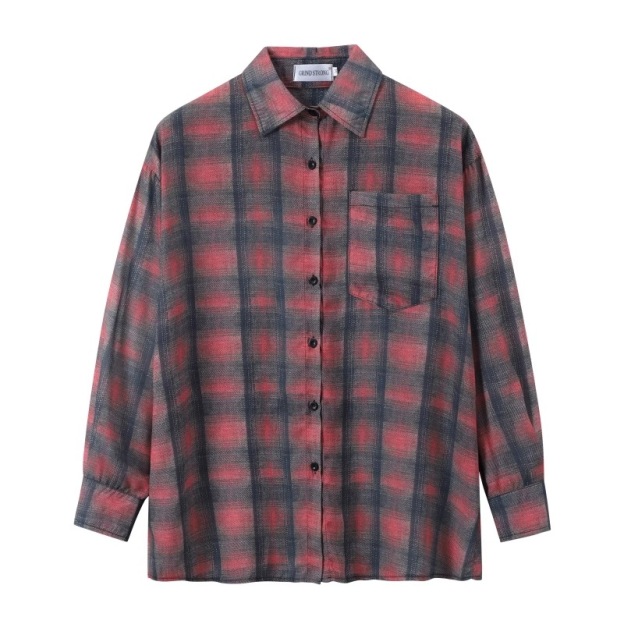 Pink Plaid Jacket Shirt-DK Seventeen